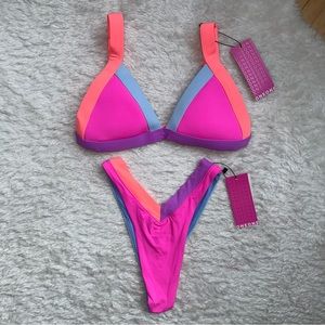 NWT OneOne Swimwear Bikini Set Creta Jesse Kameron